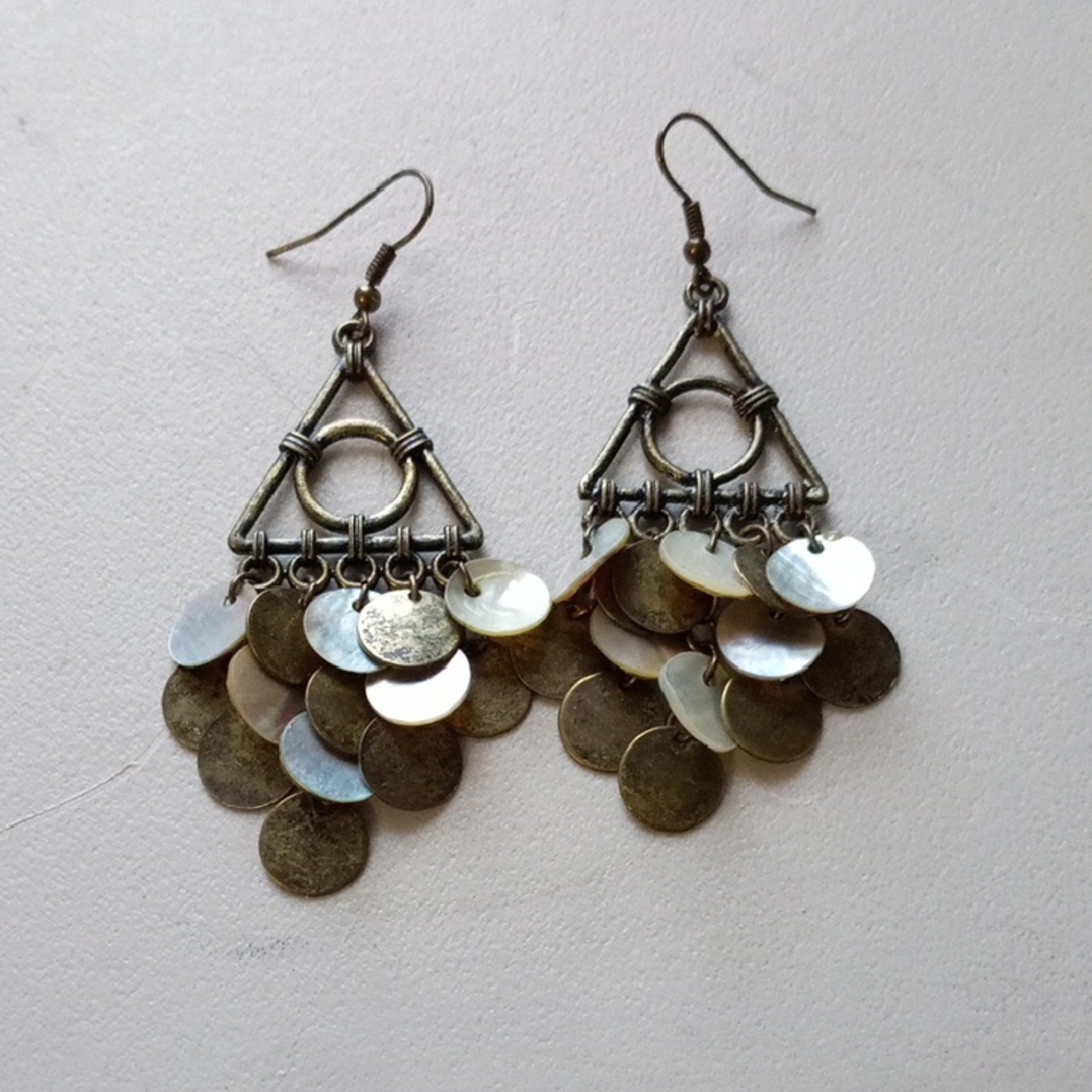 Elegant Gold Dangle Earrings
